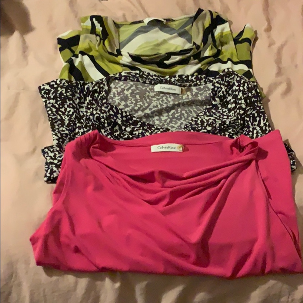 Reseller lot! 3 Calvin Klein top bundle size m